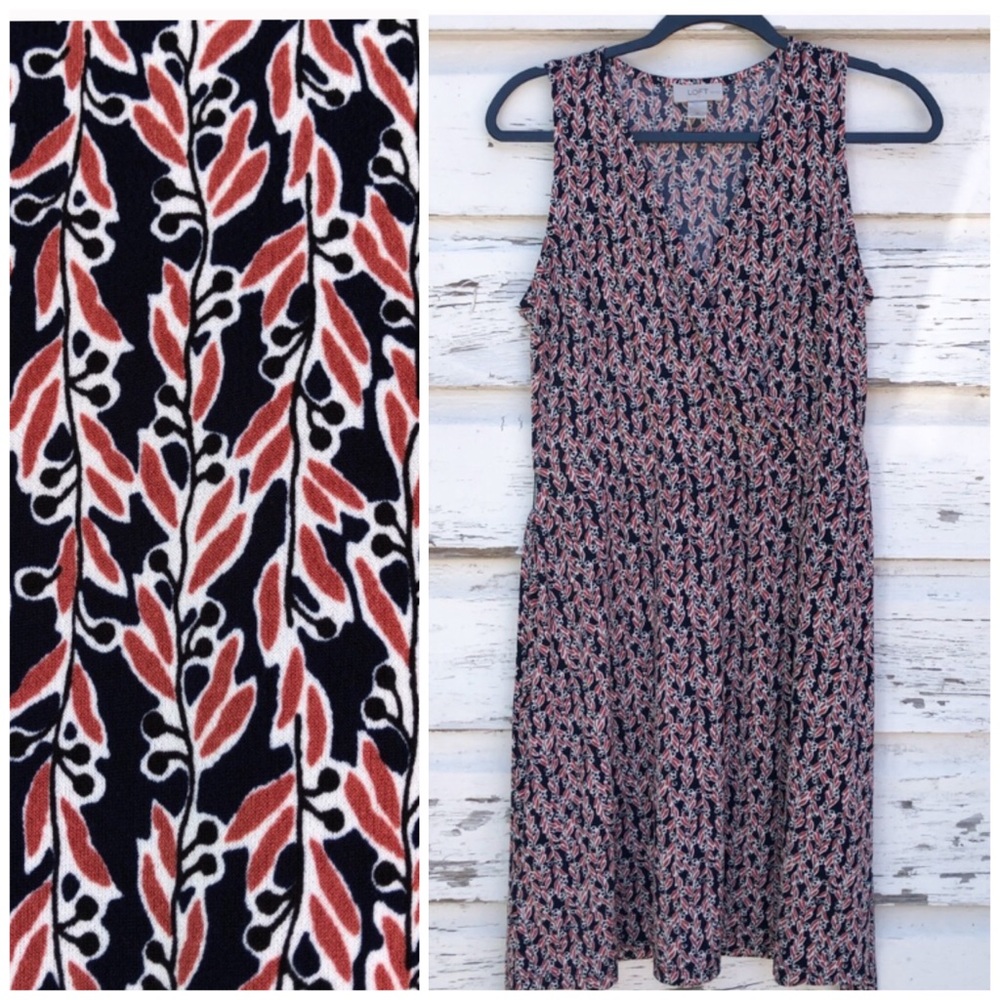 Ann Taylor LOFT petites sleeveless tie waist